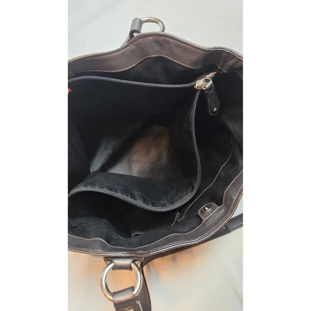Coach Soho Buckle Flap Hobo Bag  Silver leather Leather Tote F24961